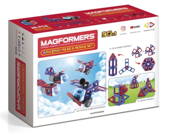 Magformers Amazing Police and Rescue Set - Elves & the Shoemaker