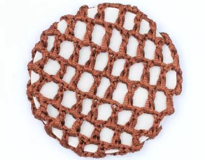 Natural Brown Ribbon Bun Net. 10cm - Elves & the Shoemaker