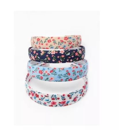 2.8cm Wide Cotton Covered Floral Fabric Aliceband - Elves & the Shoemaker