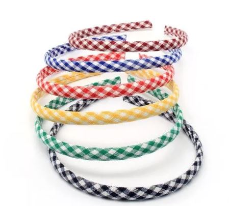 1cm Wide Gingham Aliceband - Elves & the Shoemaker