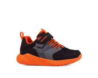 Geox Sprintye Trainer Black / Orange - Elves & the Shoemaker