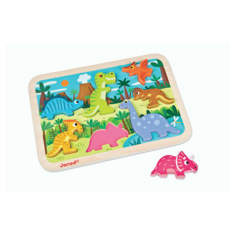 Janod Dinosaurs Chunky Puzzle - Elves & the Shoemaker