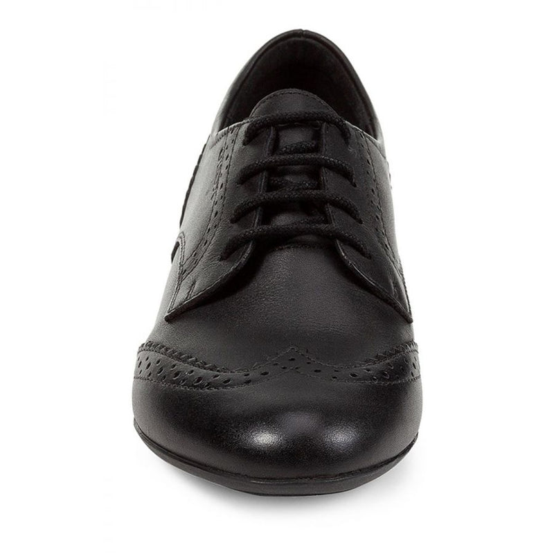 Geox Plie' Black Smooth Leather Lace Up School Shoe - Elves & the Shoemaker