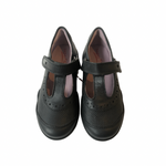 Superfit black t-bar school shoe small brogue - Elves & the Shoemaker