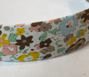 2.8cm Wide Cotton Covered Floral Fabric Aliceband - Elves & the Shoemaker