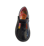 Petasil Clara - Black Patent Leather T-Bar School Shoe - Elves & the Shoemaker