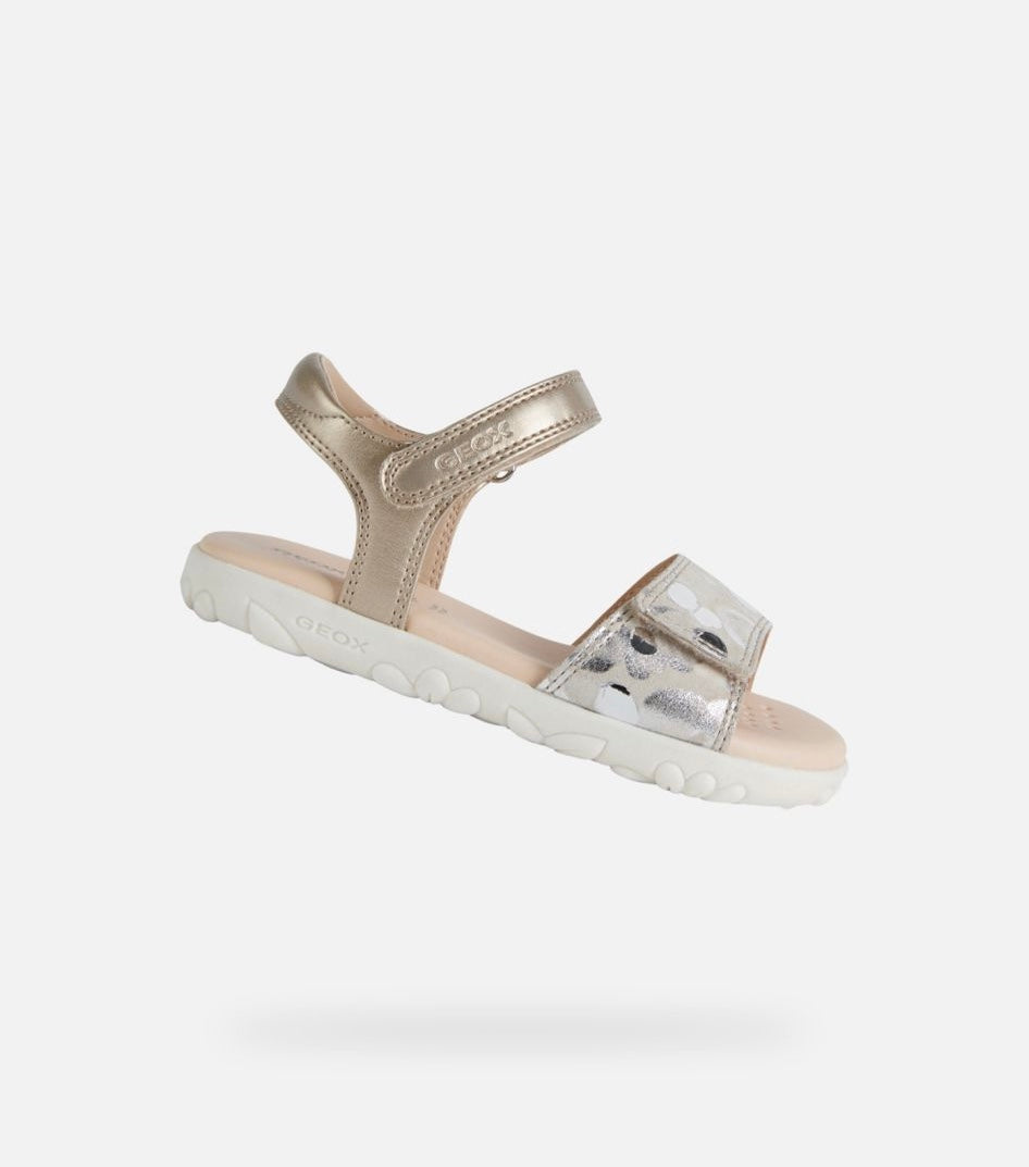 Geox Haiti sandal beige/ platinum - Elves & the Shoemaker