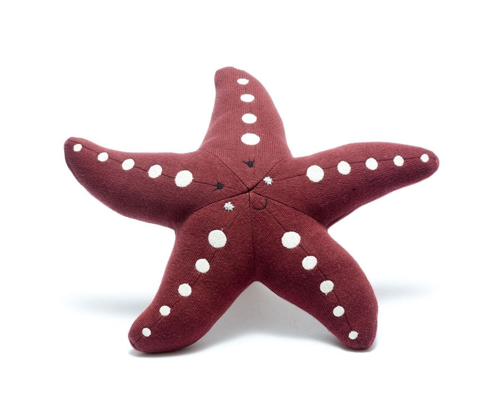 Best Years Organic Knitted Starfish Dark Pink - Elves & the Shoemaker