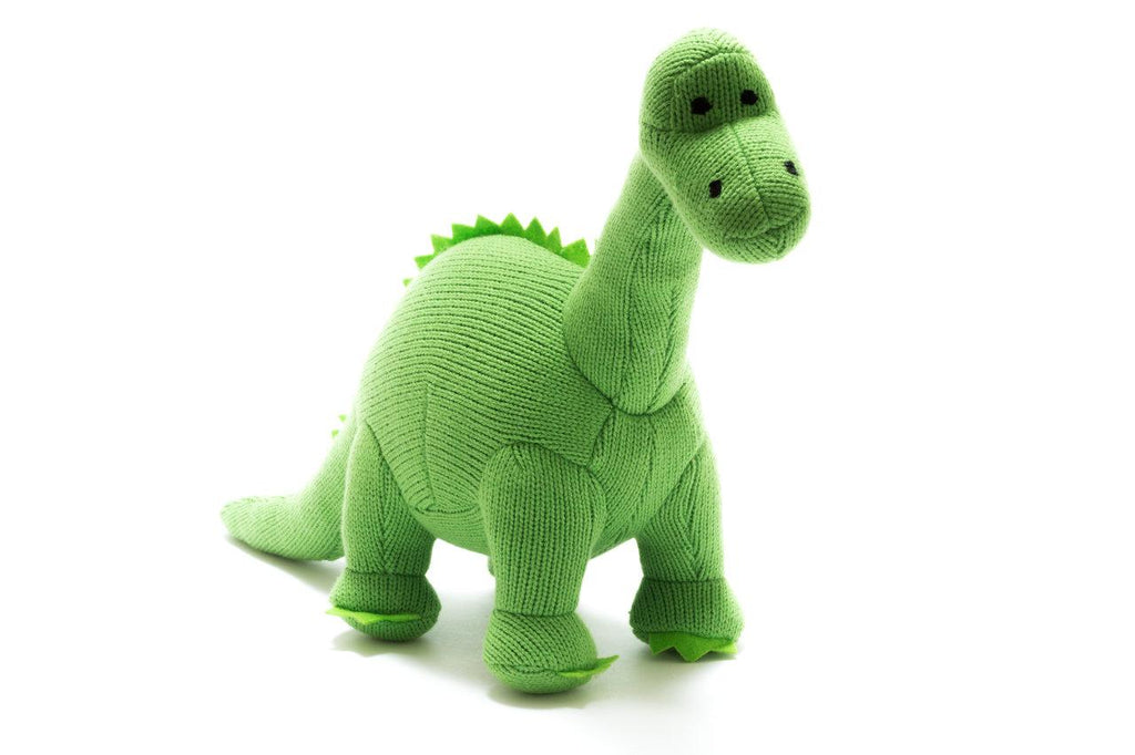 Best Years Green Knitted Diplodocus Dinosaur - Elves & the Shoemaker