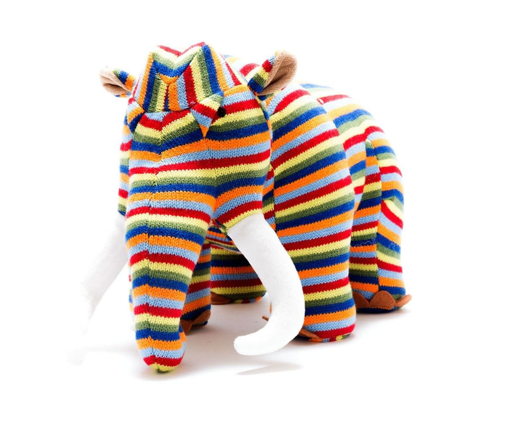 Best Years Bright Knitted Woolly Mammoth Rainbow Stripe - Elves & the Shoemaker